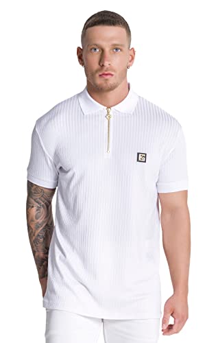 Gianni Kavanagh Herren White Gk Iron Polo-Shirt, weiß, L von Gianni Kavanagh