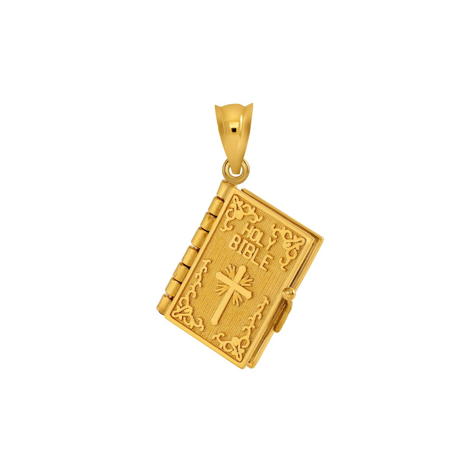 14K Gold Bibel "Unser Vater" Gebet Charm | Öffnet Sich." von GianniDeloro
