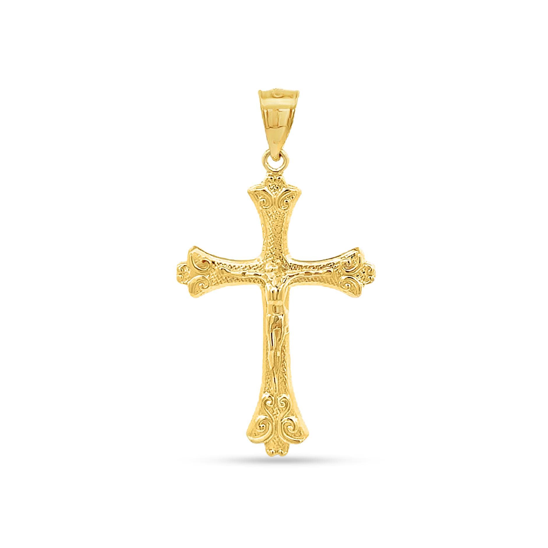 14K Gold Kruzifix Kreuz Anhänger von GianniDeloro