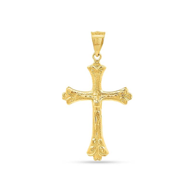 14K Gold Kruzifix Kreuz Anhänger von GianniDeloro