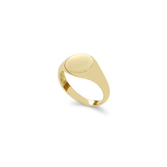 14K Massivgold Siegelring Pinkie Ring Gravierbar von GianniDeloro