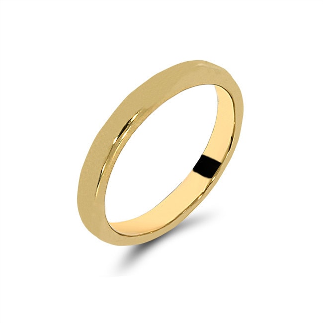14K Solid Gold Band Trendiger Stapelbarer Ring | 2.5 Mm von GianniDeloro