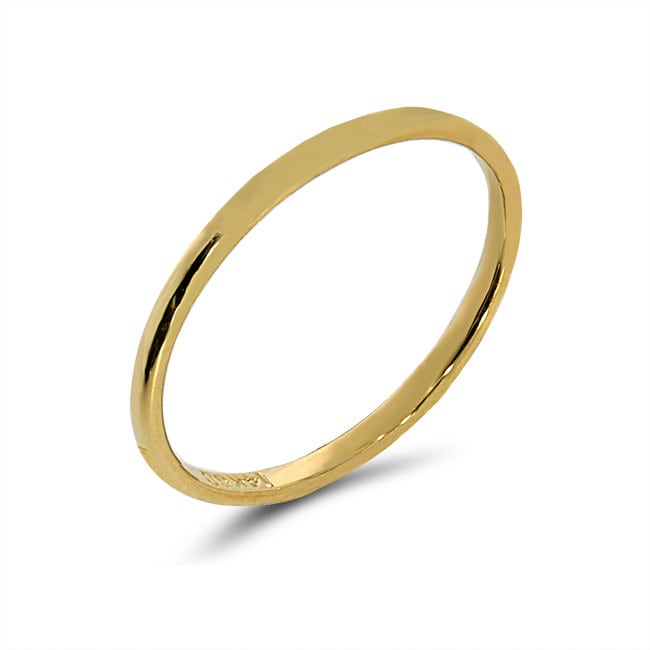 14K Solid Gold Stapelbarer Ring - Knöchelring von GianniDeloro