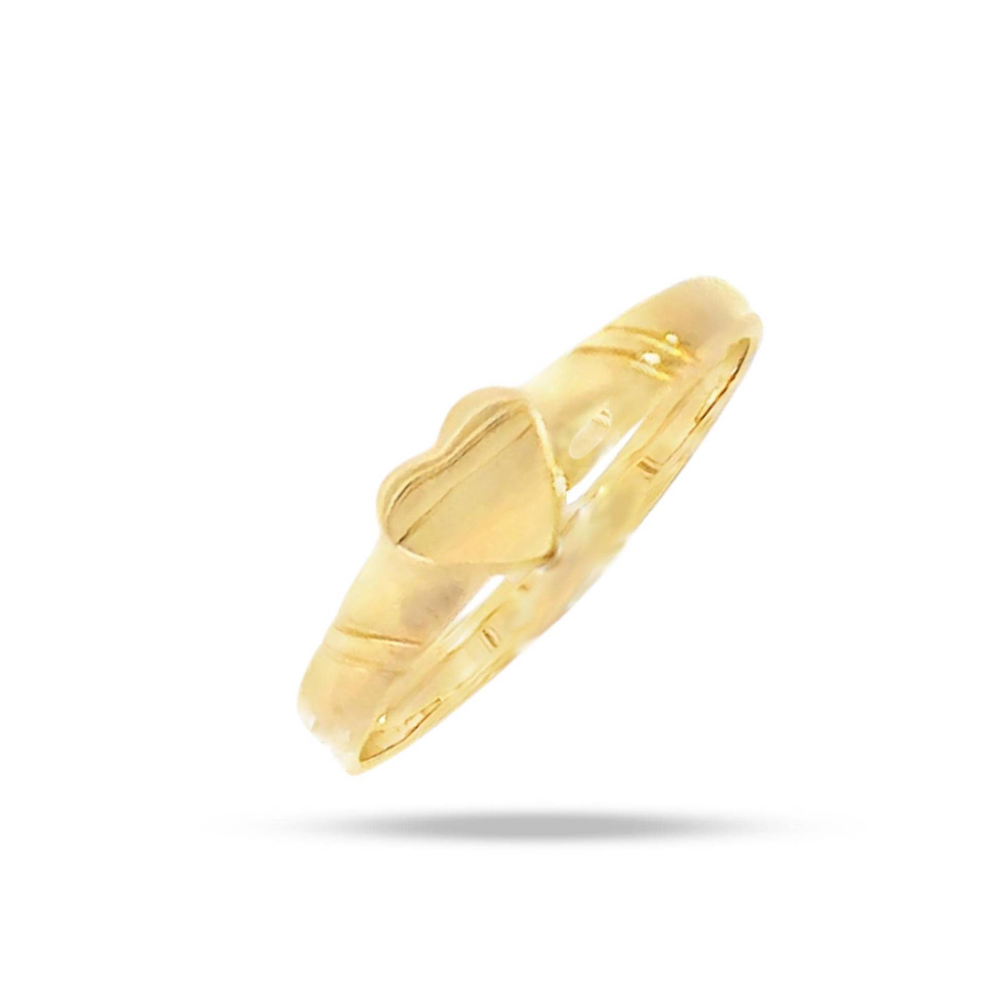 Baby Pinkie Ring Aus 585Er Gold Mit Herz Siegelring von GianniDeloro
