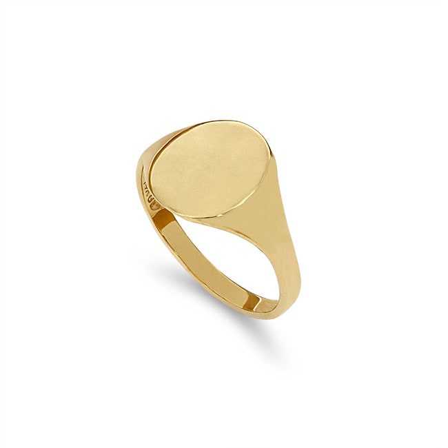 Baby Siegelring Aus 14K Gold Individuell Gravierbarer Pinky Ring von GianniDeloro