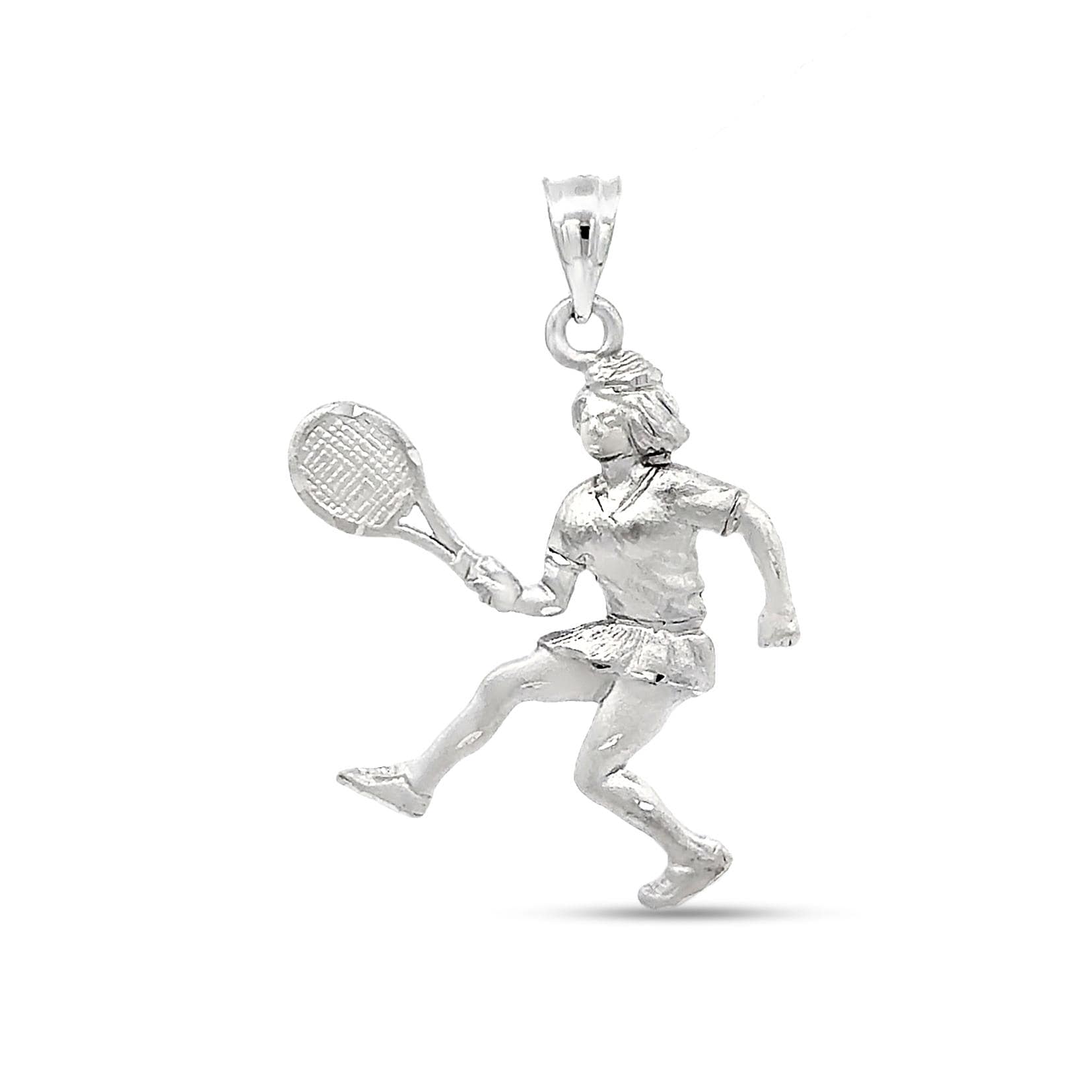 Tennisspielerin Anhänger Aus Sterling Silber von GianniDeloro