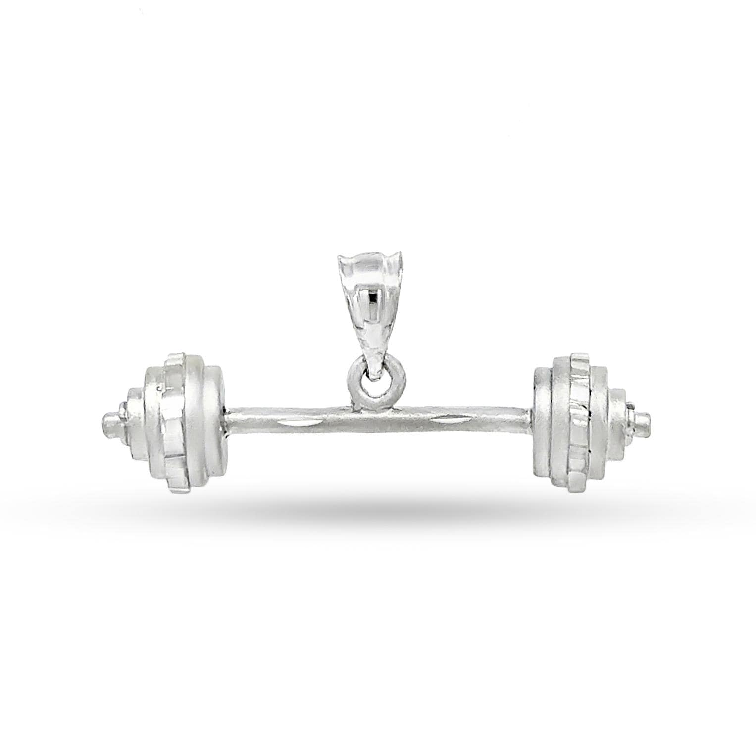 sterling Silber Barbell Anhänger von GianniDeloro