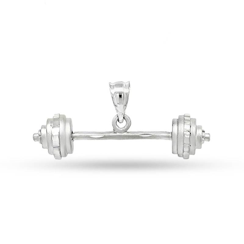 sterling Silber Barbell Anhänger von GianniDeloro