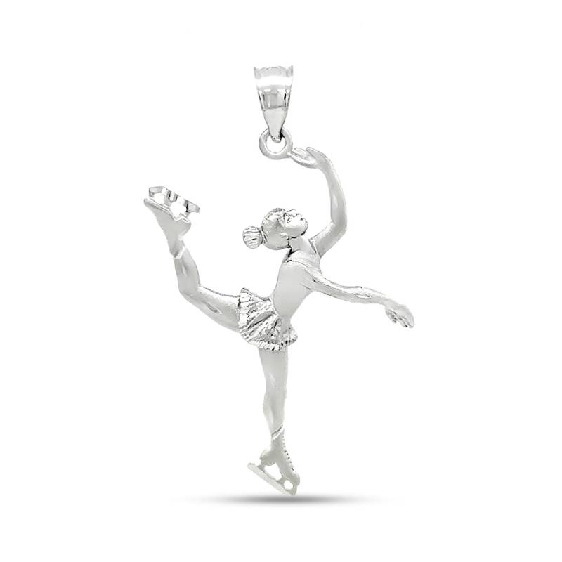 sterling Silber Weibliche Schlittschuh Anhänger von GianniDeloro