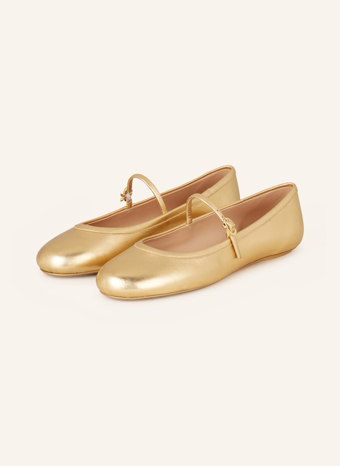 Gianvito Rossi Ballerinas Carla gold von Gianvito Rossi