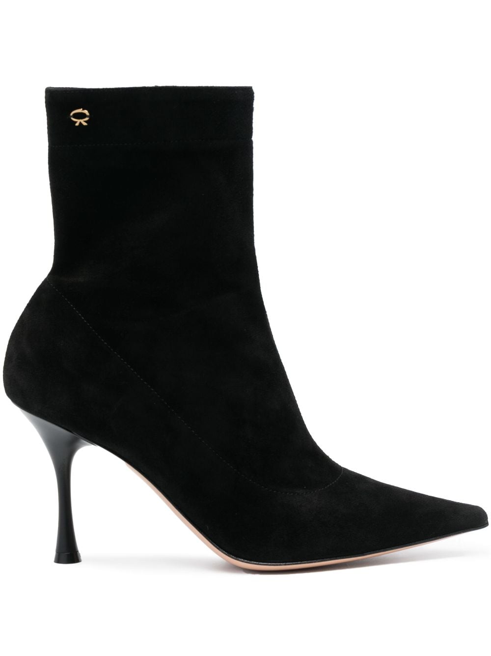 Gianvito Rossi Dunn Stiefeletten aus Wildleder 90mm - Schwarz von Gianvito Rossi