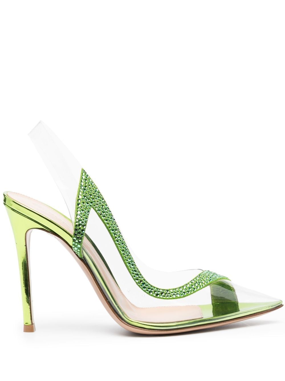 Gianvito Rossi Hortensia Slingback-Pumps 105mm - Grün von Gianvito Rossi