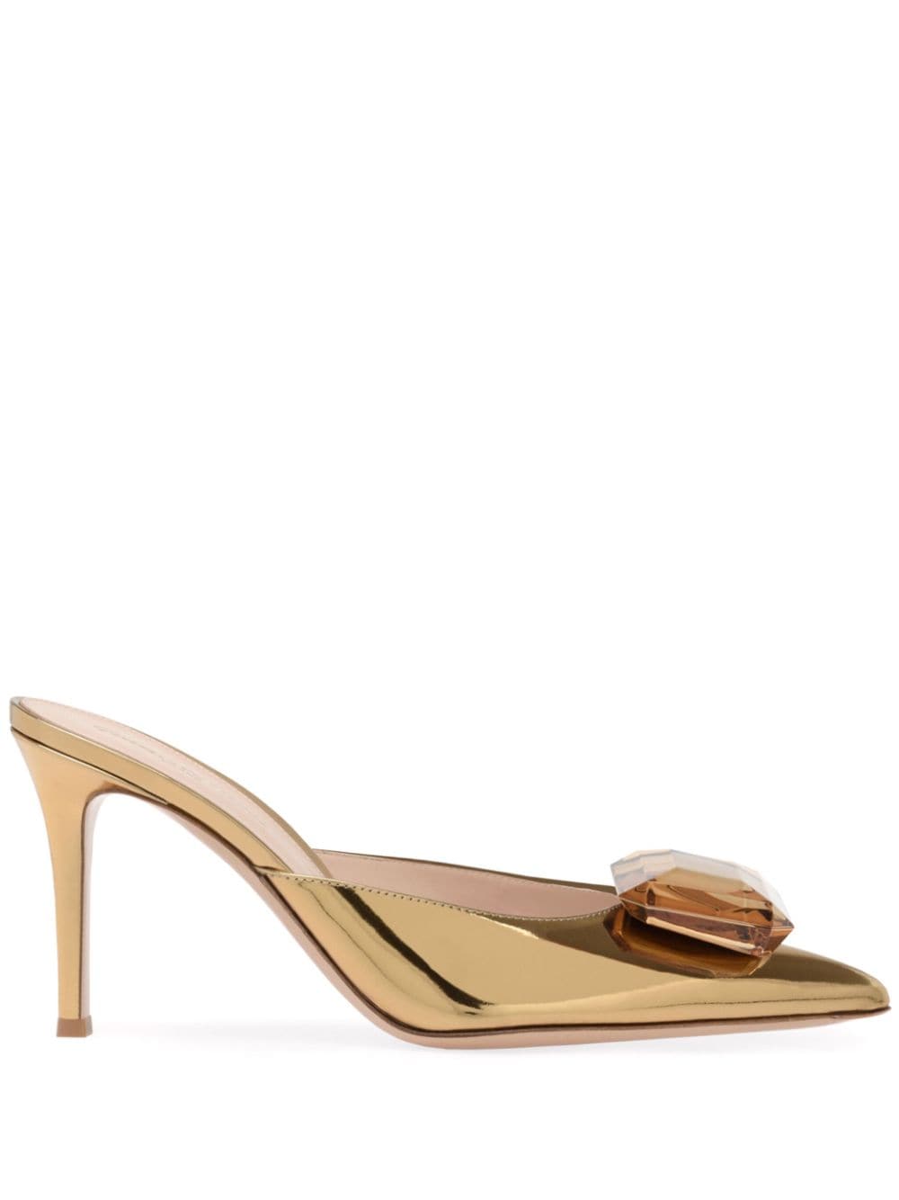 Gianvito Rossi Jaipur Mules 85mm - Gold von Gianvito Rossi