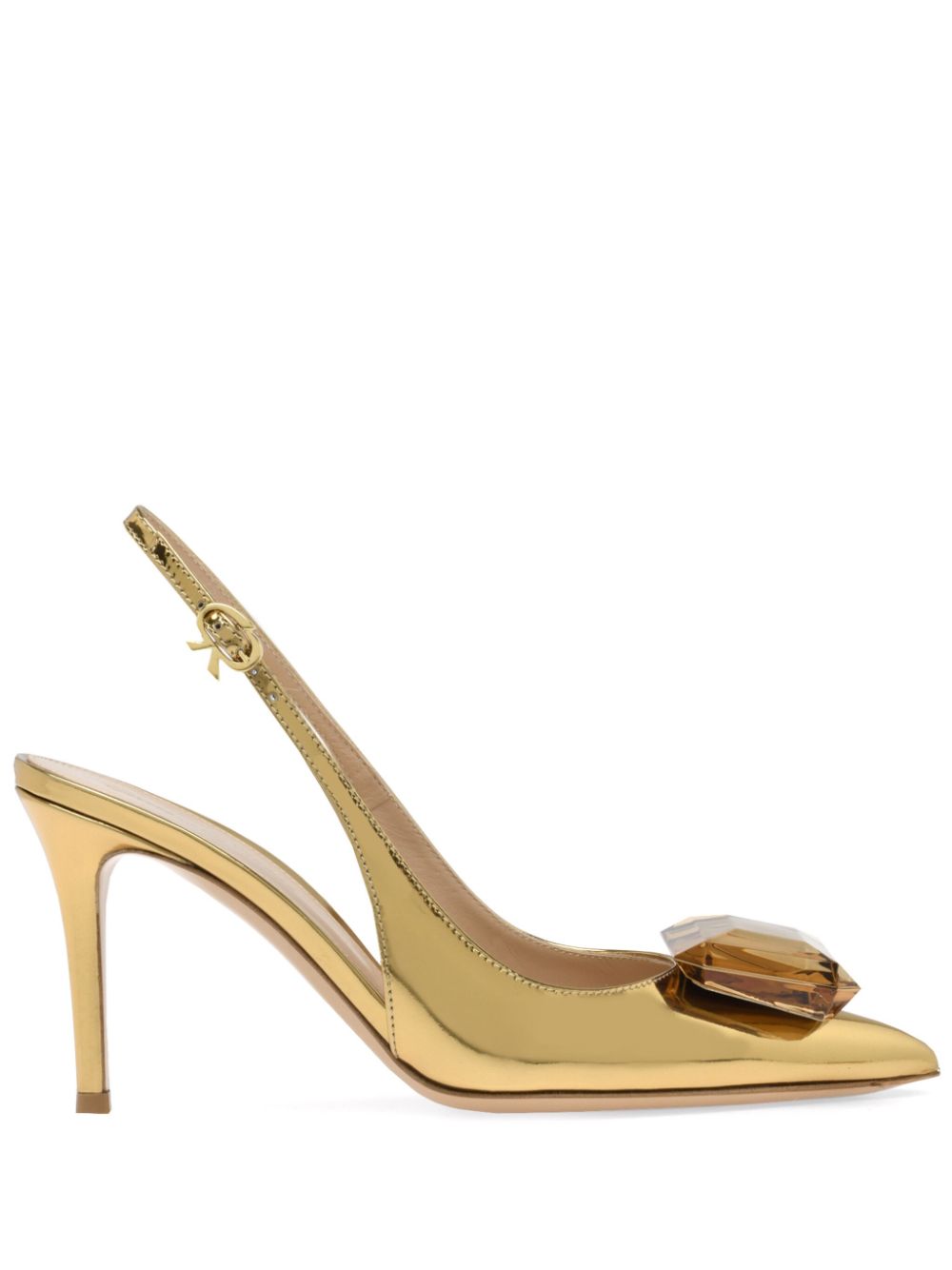 Gianvito Rossi Jaipur Slingback-Pumps 90mm - Gold von Gianvito Rossi