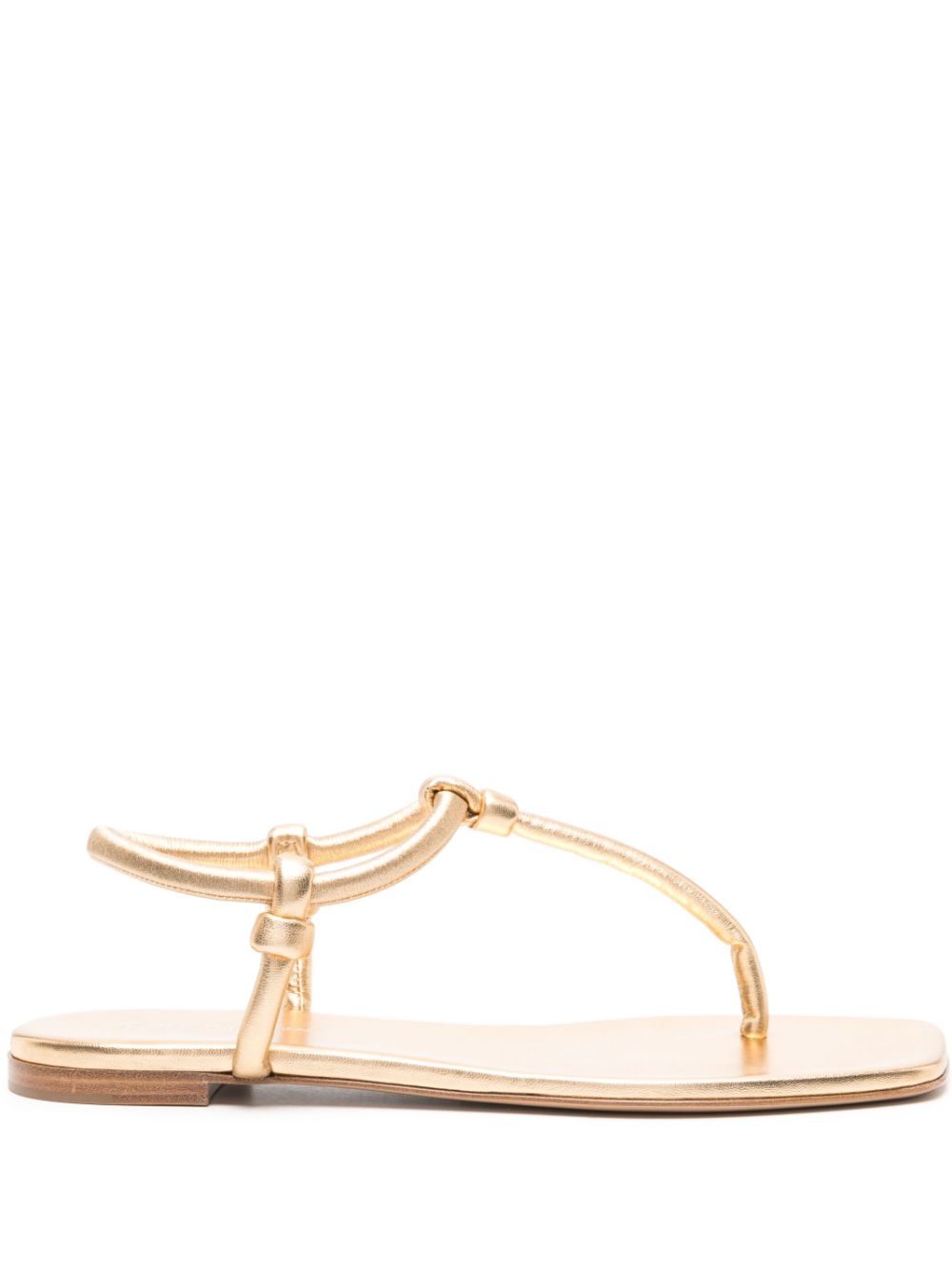 Gianvito Rossi Juno Sandalen aus Leder - Gold Gianvito Rossi Juno Sandalen aus Leder - Gold von Gianvito Rossi