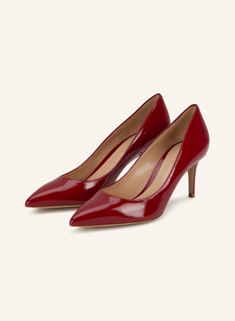 Gianvito Rossi Lack-Pumps Gianvito 70 rot von Gianvito Rossi