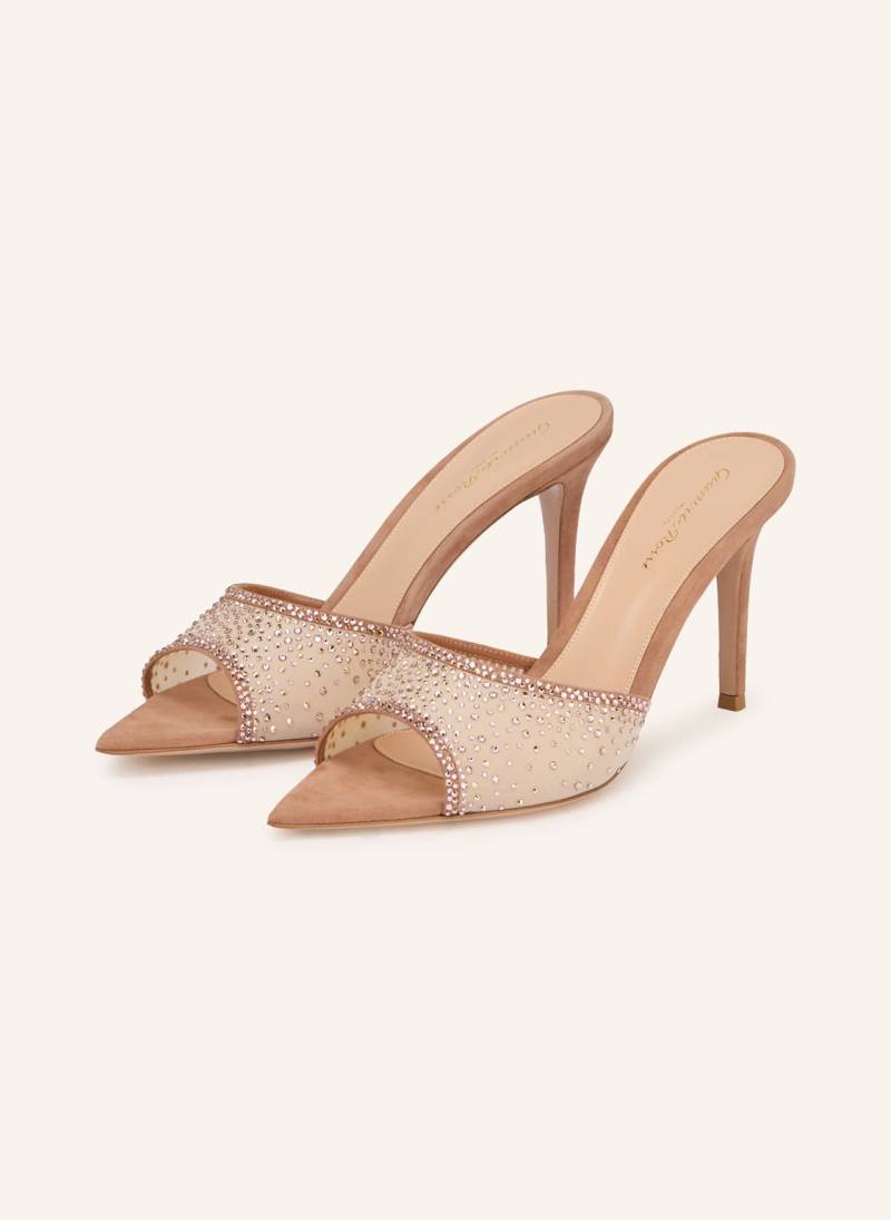 Gianvito Rossi Mules Rania rosa von Gianvito Rossi