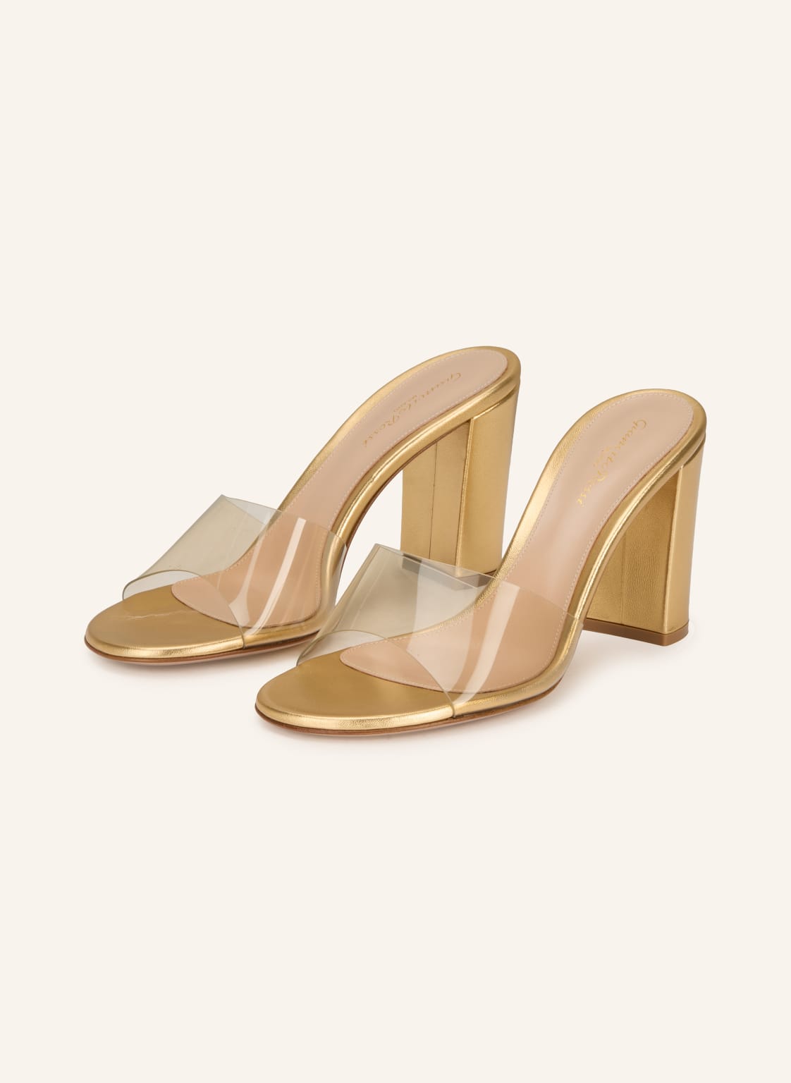 Gianvito Rossi Mules gold von Gianvito Rossi