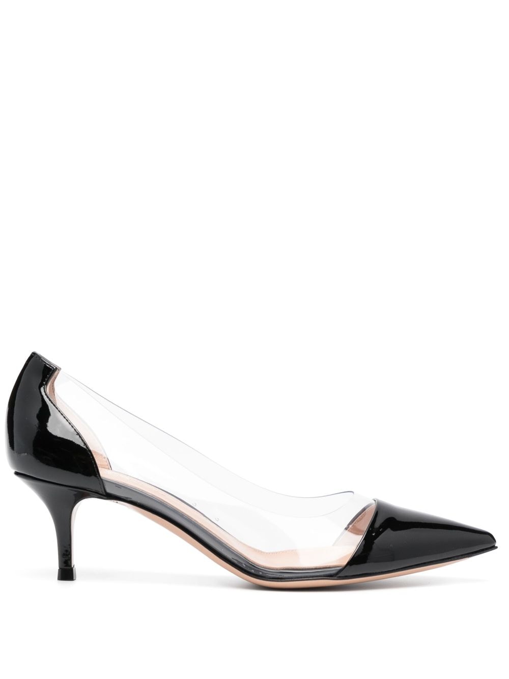 Gianvito Rossi Plexi Pumps 55mm - Schwarz von Gianvito Rossi