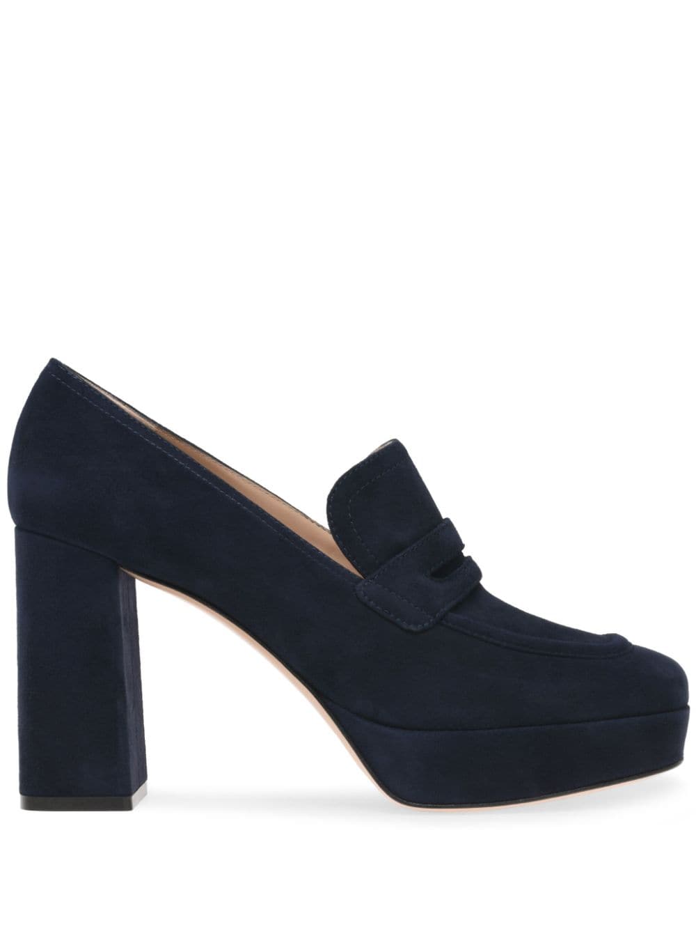 Gianvito Rossi Pumps aus Wildleder 70mm - Blau von Gianvito Rossi