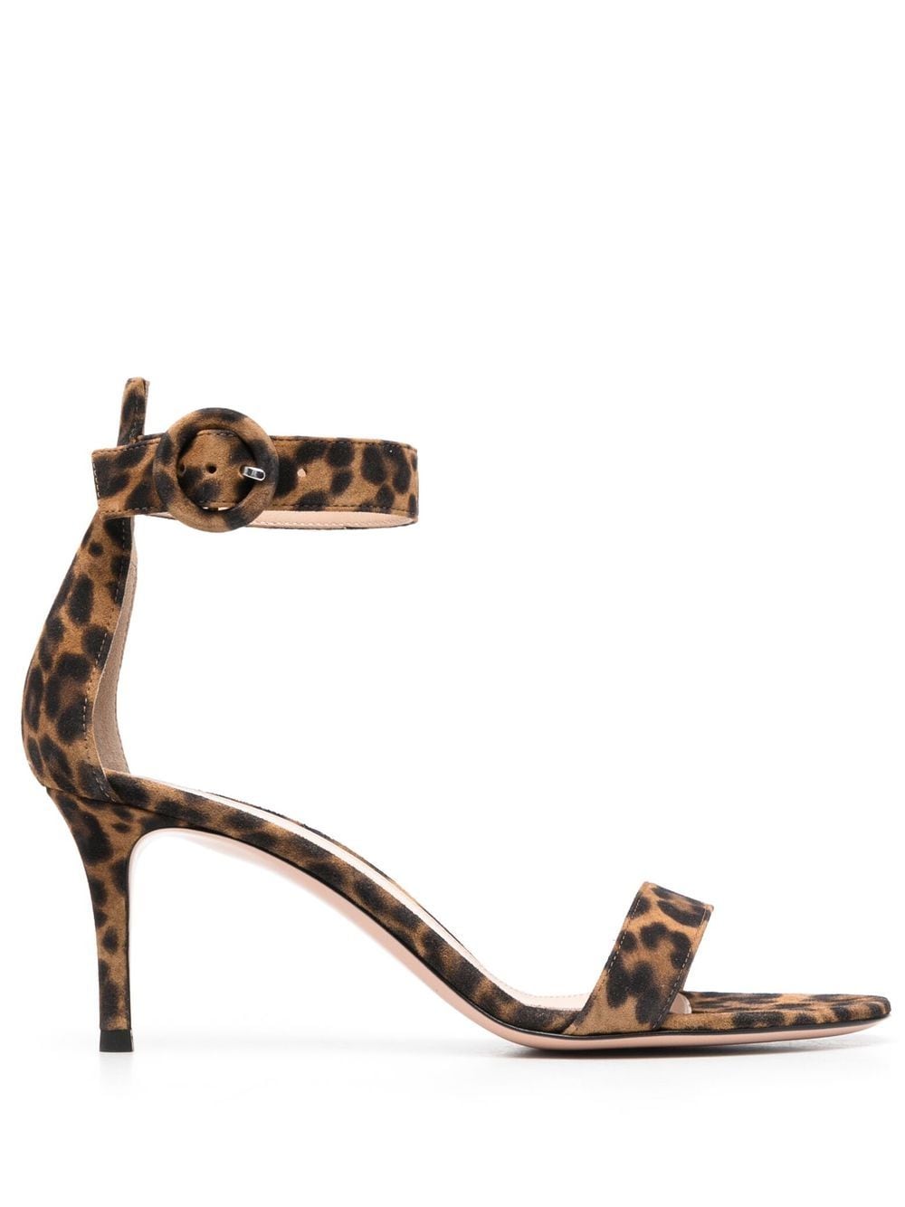 Gianvito Rossi Sandalen mit Leoparden-Print 70mm - Braun von Gianvito Rossi