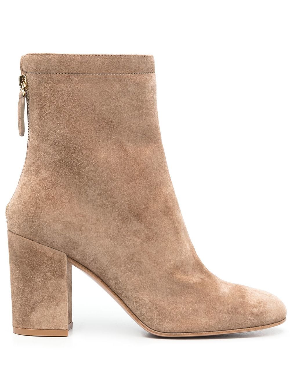 Gianvito Rossi Stiefeletten mit Blockabsatz - Nude von Gianvito Rossi