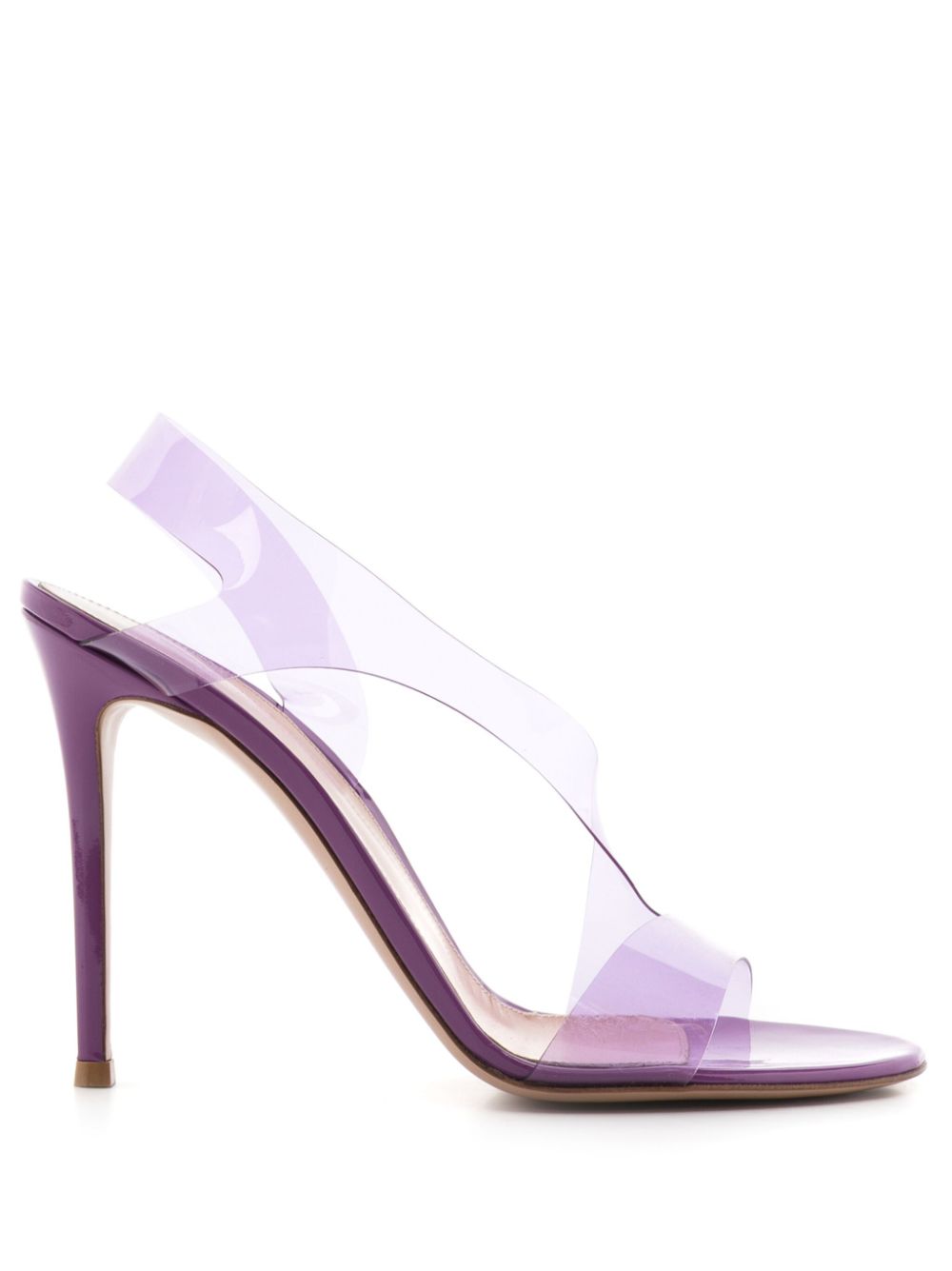 Gianvito Rossi Transparente Metropolis Sandalen 105mm - Violett von Gianvito Rossi