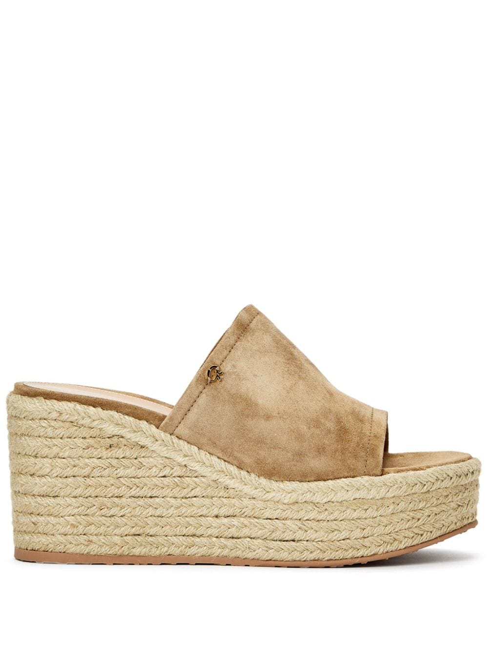 Gianvito Rossi Wedge-Espadrilles aus Wildleder - Nude von Gianvito Rossi