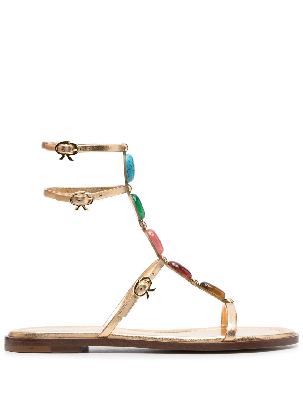 Gianvito Rossi Verzierte Sandalen - Gold von Gianvito Rossi