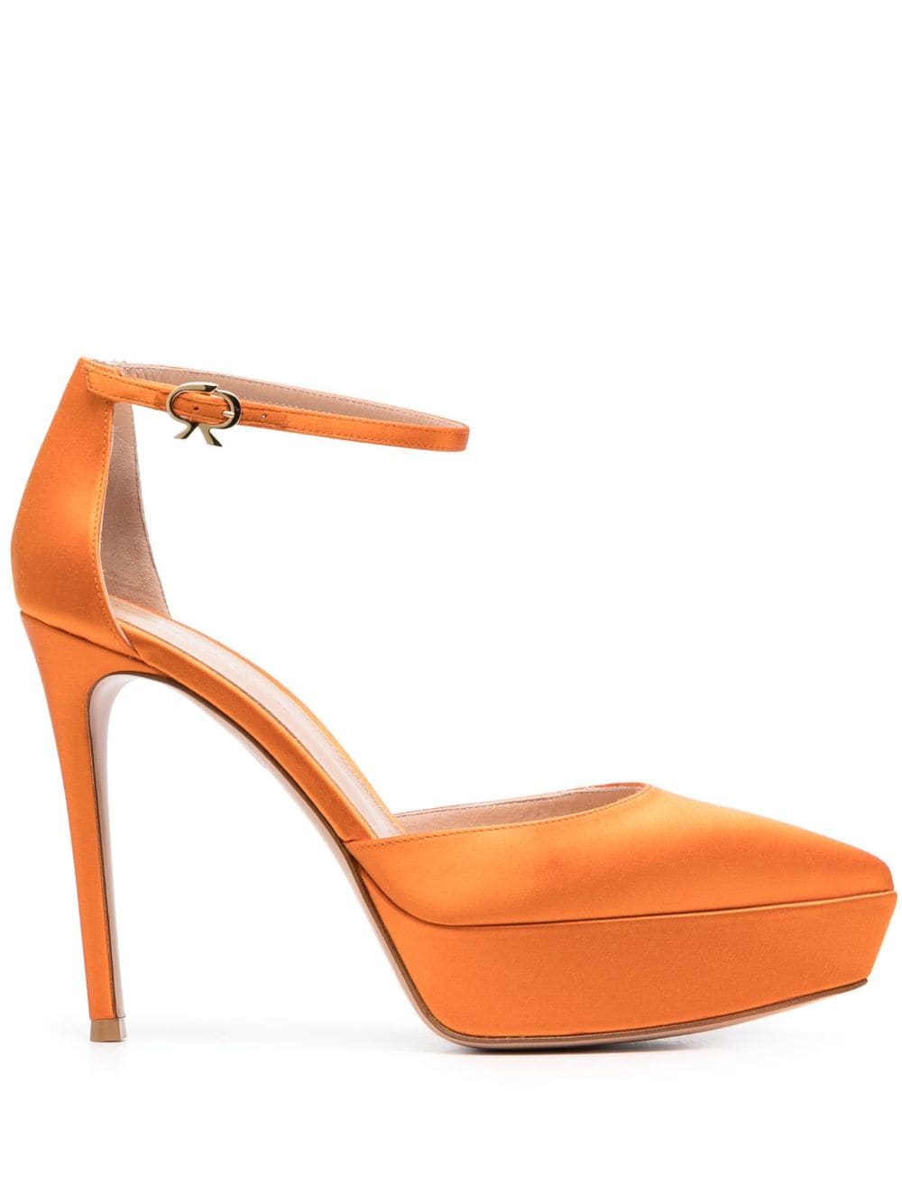 Gianvito Rossi Pumps mit Plateau 120mm - Orange von Gianvito Rossi