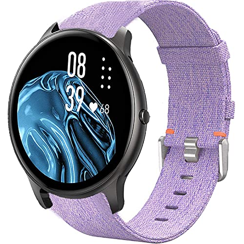 Giaogor Armband Kompatibel für AGPTEK LW11, Nylon Strick Replacement Uhrenarmband für AGPTEK LW11 / YAMAY SW022 Smartwatch (lila) von Giaogor