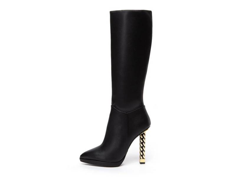 Giaro AFFAIRE KNEE HIGH ADALINE High-Heel-Stiefel 11 cm Absatzhöhe, Kettenabsatz, 1 cm Plateau von Giaro