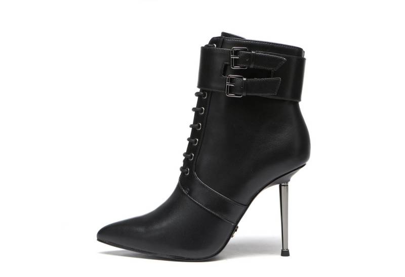 Giaro LESSORA High-Heel-Stiefelette 10 cm Absatzhöhe, Ankle Boots, Veloursleder von Giaro