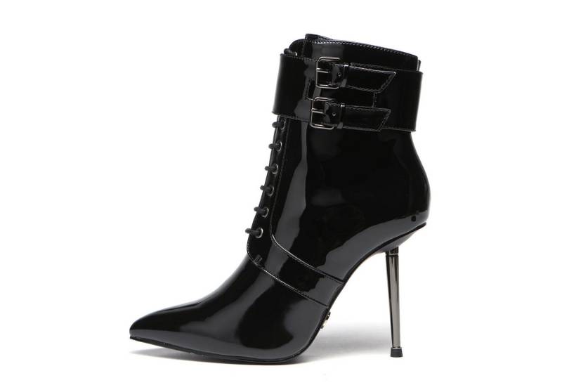 Giaro LESSORA High-Heel-Stiefelette 10 cm Absatzhöhe, Ankle Boots, Veloursleder von Giaro