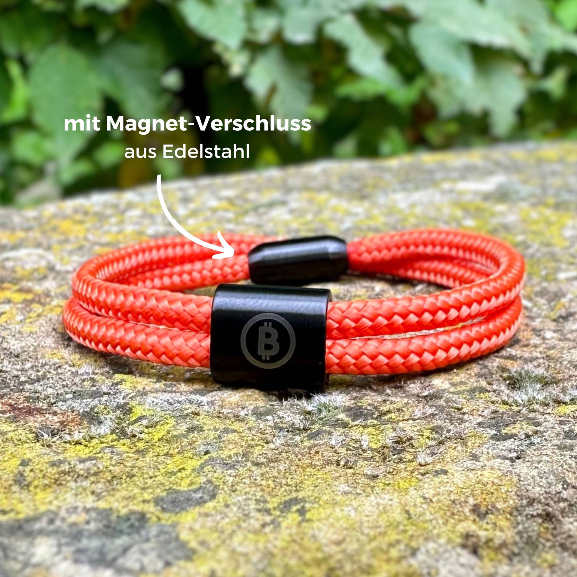 Bitcoin Armband, Segeltauarmband Mit Gravur, Personalisiertes Krypto Schmuck Und Geschenk, Armband Geschenkidee Männer von GibX