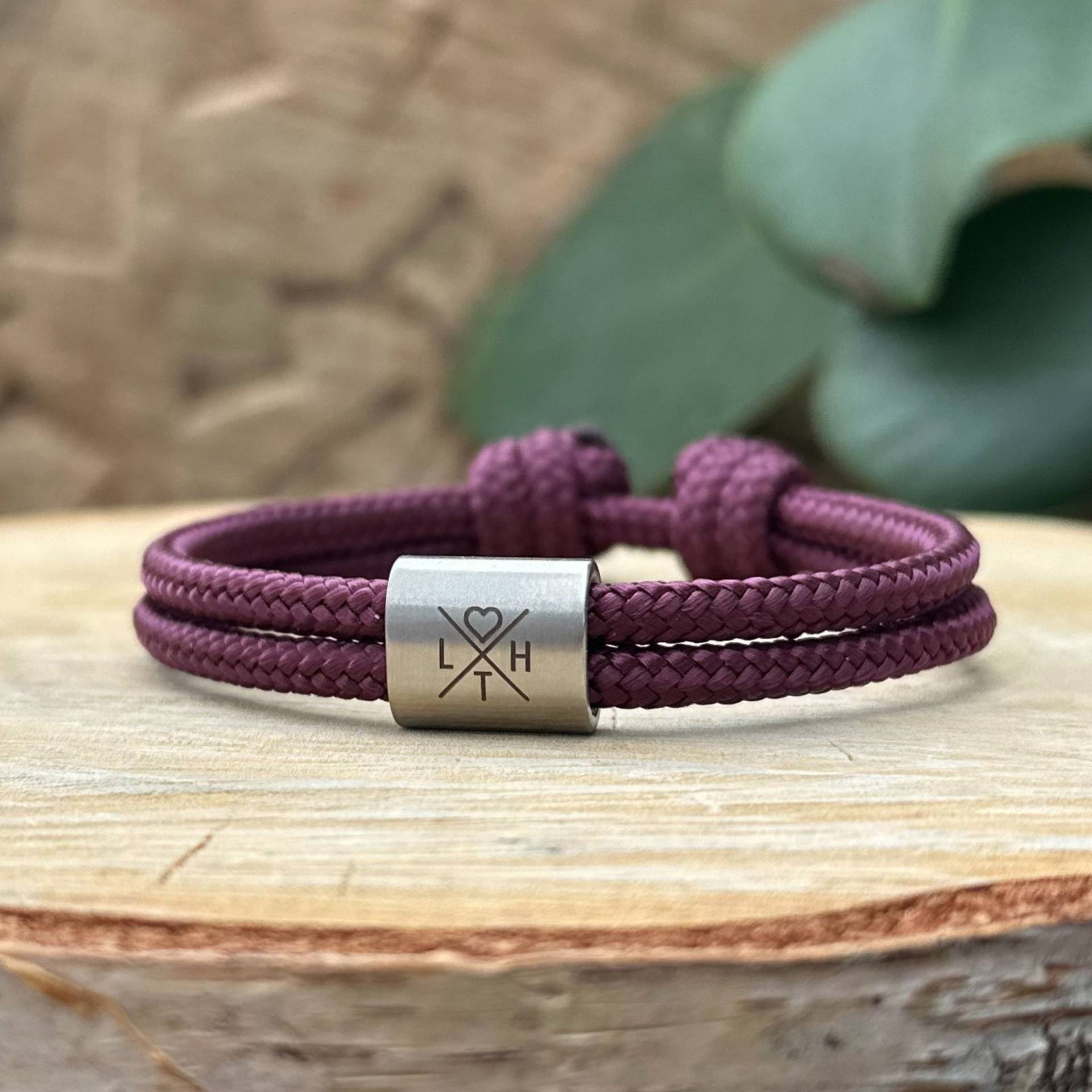 Handgemachtes Segeltau Armband, Individuelle Gravur Für Damen Und Herren, Geschenkidee Männer Frauen, Personalisiertes Armband von GibX