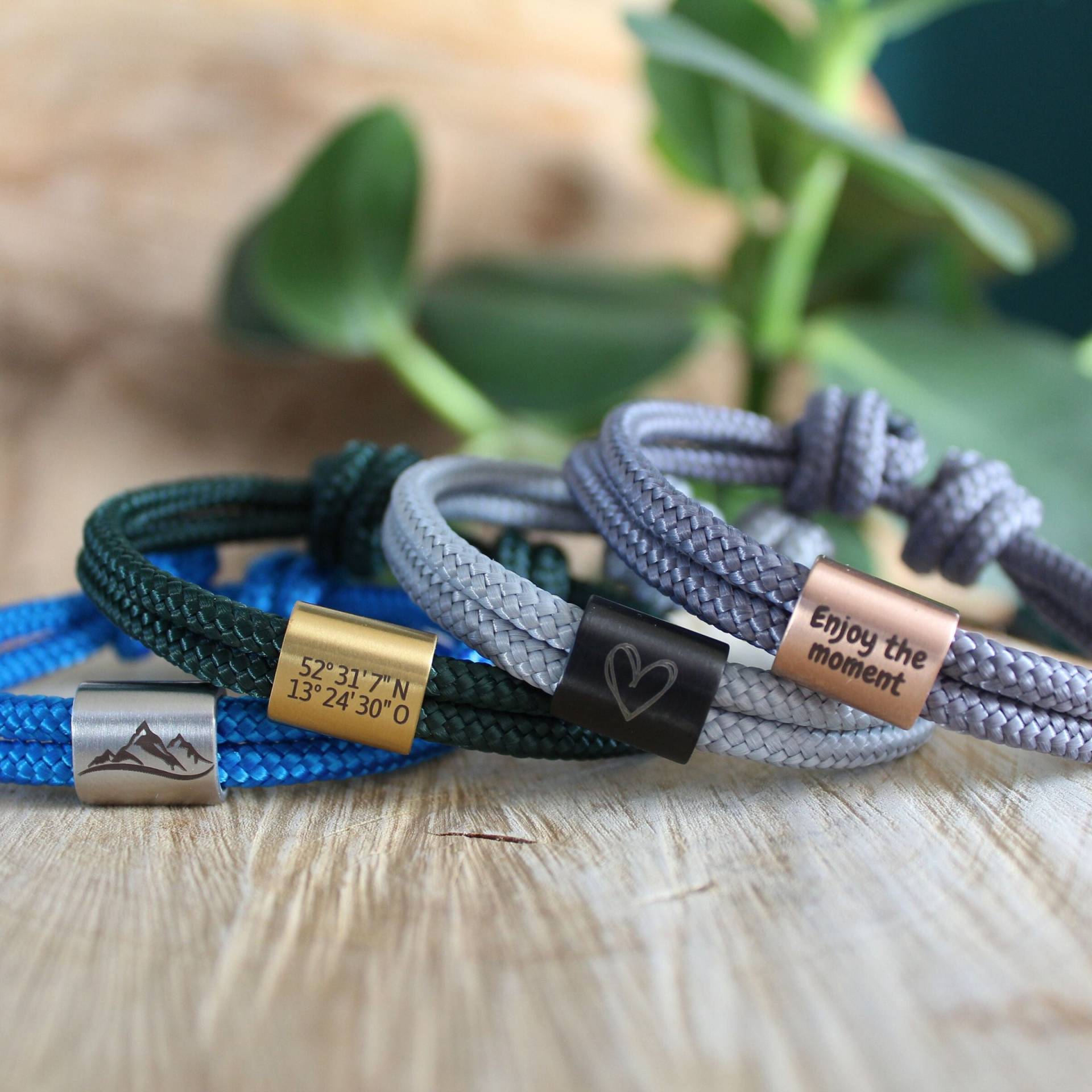 Segeltau Armband, Partnerarmband, Armband Initialien, Geschenk Für Freund, Persönliches Weihnachtsgeschenk, Mit Gravur Segeltau Armband, Partnerarmband, Armband Initialien, Geschenk Für Freund, Persönliches Weihnachtsgeschenk, Mit Gravur von GibX