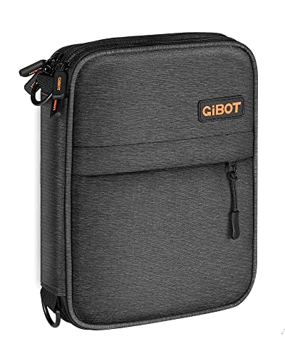 Kabeltasche Travel Kabel Organizer Tasche Elektronikzubehör Tragbar Reise Gadgets Doppelschicht Tragetasche mit Doppelhaken für Powerbank USB Sticks SD Soundkarte Flash-Disk von Gibot