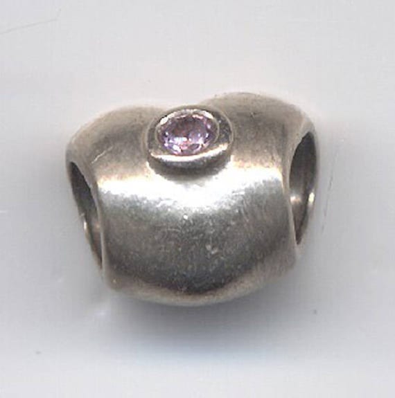 Pandora Sterling Silber Rosa Cz Geschwollene Herz Charm 925 Ale Pandora Sterling Silber Rosa Cz Geschwollene Herz Charm 925 Ale von GibsonsVintageShop