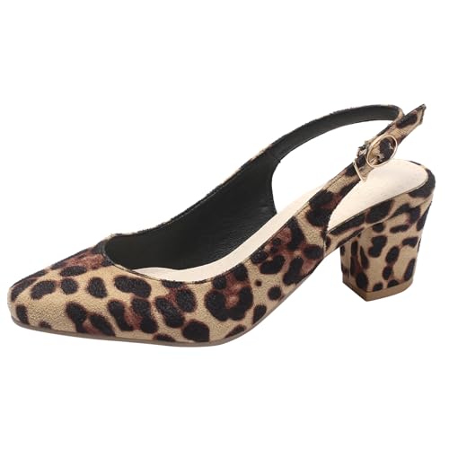 Gicoiz Buro Block Schuhe Damen Arbeit Ohne Verschluss Schuhe Slingback Sommer Komfort Pointed Toe Pumps Zweifarbig Formal Leopard Gr 41 EU-43Cn Gicoiz Buro Block Schuhe Damen Arbeit Ohne Verschluss Schuhe Slingback Sommer Komfort Pointed Toe Pumps Zweifarbig Formal Leopard Gr 41 EU-43Cn von Gicoiz