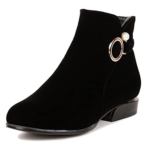 Gicoiz Damen Komfort Runde Zehen Niedrige Absatz Chelsea Stiefeletten Leisure Wildleder Winterschuhe Arbeit Warm Abendschuhe Mode Schwarz Gr 47 EU-49Cn Gicoiz Damen Komfort Runde Zehen Niedrige Absatz Chelsea Stiefeletten Leisure Wildleder Winterschuhe Arbeit Warm Abendschuhe Mode Schwarz Gr 47 EU-49Cn von Gicoiz