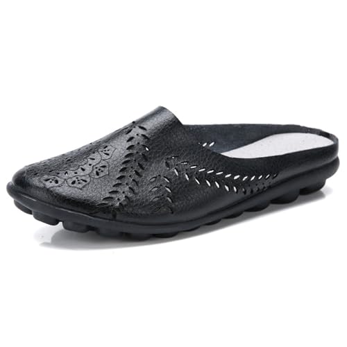 Gicoiz Damen Pantoffeln Runde Zehen Klassische Sommer Strand Schuhe Ohne Verschluss Geschlossen Flip Flops Leisure Hausschuhe Pantoffeln Draußen Mule Sandals Schwarz Gr 39 EU-40Cn Gicoiz Damen Pantoffeln Runde Zehen Klassische Sommer Strand Schuhe Ohne Verschluss Geschlossen Flip Flops Leisure Hausschuhe Pantoffeln Draußen Mule Sandals Schwarz Gr 39 EU-40Cn von Gicoiz