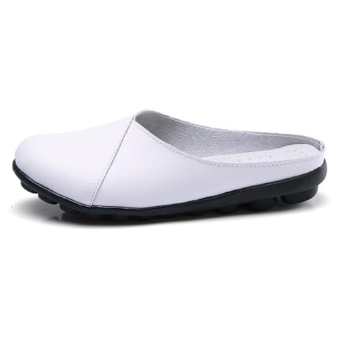 Gicoiz Damen Pantoffeln Runde Zehen Klassische Sommer Strand Schuhe Ohne Verschluss Geschlossen Flip Flops Leisure Hausschuhe Pantoffeln Draußen Mule Sandals Weiß Gr 41 EU-43Cn Gicoiz Damen Pantoffeln Runde Zehen Klassische Sommer Strand Schuhe Ohne Verschluss Geschlossen Flip Flops Leisure Hausschuhe Pantoffeln Draußen Mule Sandals Weiß Gr 41 EU-43Cn von Gicoiz
