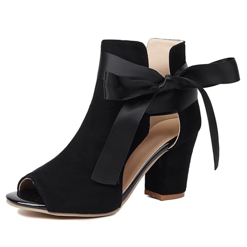 Gicoiz Damen Peep Toe Block Sandalen Gladiator Römersandalens T Bar Sommer Schnalle Chunky Ankle Stiefeletten Bogen Mesh Schuhe Schnüren Schwarz Gr 36 EU Gicoiz Damen Peep Toe Block Sandalen Gladiator Römersandalens T Bar Sommer Schnalle Chunky Ankle Stiefeletten Bogen Mesh Schuhe Schnüren Schwarz Gr 36 EU von Gicoiz