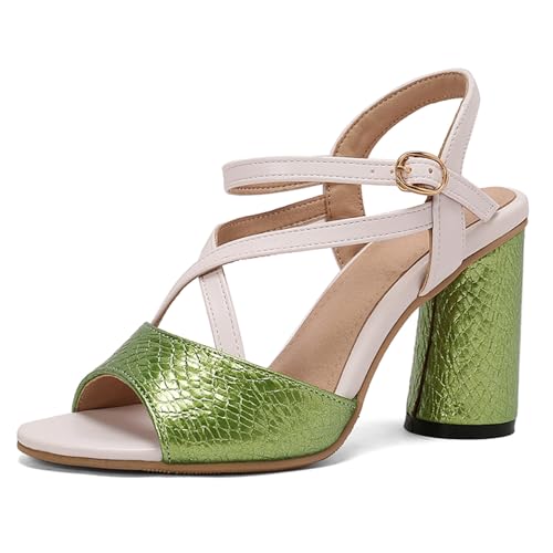 Gicoiz Damen Peep Toe Elegant Block High Sandalen Sandals Zip Hochzeit Knöchelriemchen Gladiator Sommer Chunky Bride Schuhe Grün Gr 44 EU-46Cn Gicoiz Damen Peep Toe Elegant Block High Sandalen Sandals Zip Hochzeit Knöchelriemchen Gladiator Sommer Chunky Bride Schuhe Grün Gr 44 EU-46Cn von Gicoiz