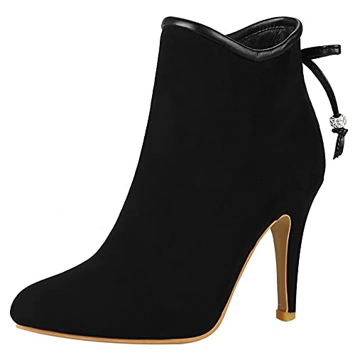 Gicoiz Damen Pointed Toe Stilettos Elegant Stiefeletten Buro Arbeit Formal Höhe Ferse Chelsea Bogen Hochzeit Stiefeletten Warm Schwarz Gr 46 EU-48Cn Gicoiz Damen Pointed Toe Stilettos Elegant Stiefeletten Buro Arbeit Formal Höhe Ferse Chelsea Bogen Hochzeit Stiefeletten Warm Schwarz Gr 46 EU-48Cn von Gicoiz