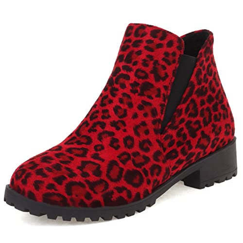 Gicoiz Damen Runde Zehen Leisure Ohne Verschluss Chelsea Stiefel Komfort Block Mitte Absatz Stiefel Winter Mode Ankle Stiefeletten Wildleder Klassische Schuhe Leopard-Rot Gr 39 EU-40Cn Gicoiz Damen Runde Zehen Leisure Ohne Verschluss Chelsea Stiefel Komfort Block Mitte Absatz Stiefel Winter Mode Ankle Stiefeletten Wildleder Klassische Schuhe Leopard-Rot Gr 39 EU-40Cn von Gicoiz