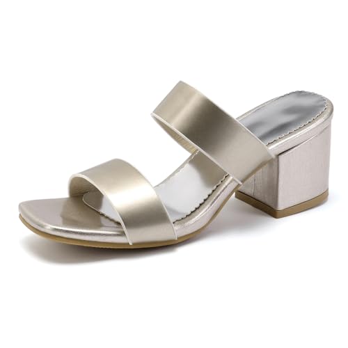Gicoiz Hochzeit Pantoffeln Damen Glitzer Blockabsatz Mule Sommer Strand Flip Flops Peep Toe Hochzeit Sandals Leisure Hausschuhe Pantoffeln Gold Gr 40.5 EU-42Cn Gicoiz Hochzeit Pantoffeln Damen Glitzer Blockabsatz Mule Sommer Strand Flip Flops Peep Toe Hochzeit Sandals Leisure Hausschuhe Pantoffeln Gold Gr 40.5 EU-42Cn von Gicoiz
