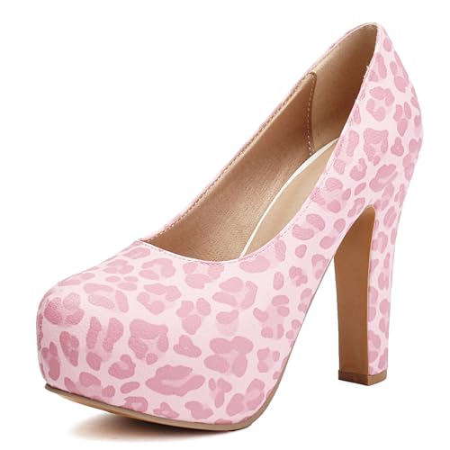 Gicoiz Mode High Schuhe Lady Runde Zehen Brautschuhe Sommer Elegant Plateau Blockabsatz Geschlossen Bogen Pumps Glitzer Pink Gr 40.5 EU-42Cn Gicoiz Mode High Schuhe Lady Runde Zehen Brautschuhe Sommer Elegant Plateau Blockabsatz Geschlossen Bogen Pumps Glitzer Pink Gr 40.5 EU-42Cn von Gicoiz