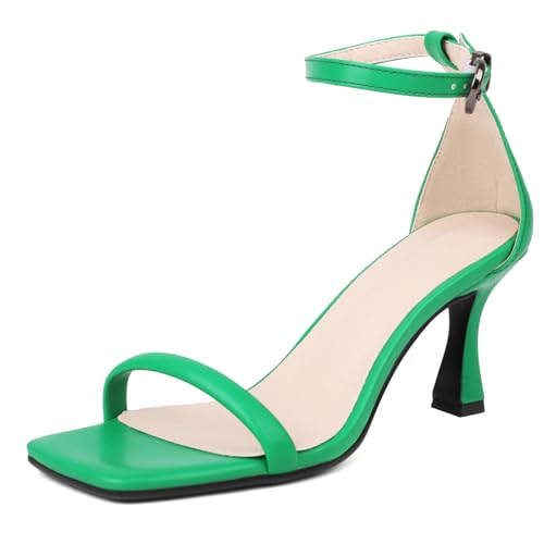 Gicoiz Offene Zeh Stilettos Damen Simple Sandals Sommer Hochzeit Knöchelriemchen Bridesmaid Höhe Ferse Sandalen Elegant Grün Gr 36.5 EU-37Cn Gicoiz Offene Zeh Stilettos Damen Simple Sandals Sommer Hochzeit Knöchelriemchen Bridesmaid Höhe Ferse Sandalen Elegant Grün Gr 36.5 EU-37Cn von Gicoiz